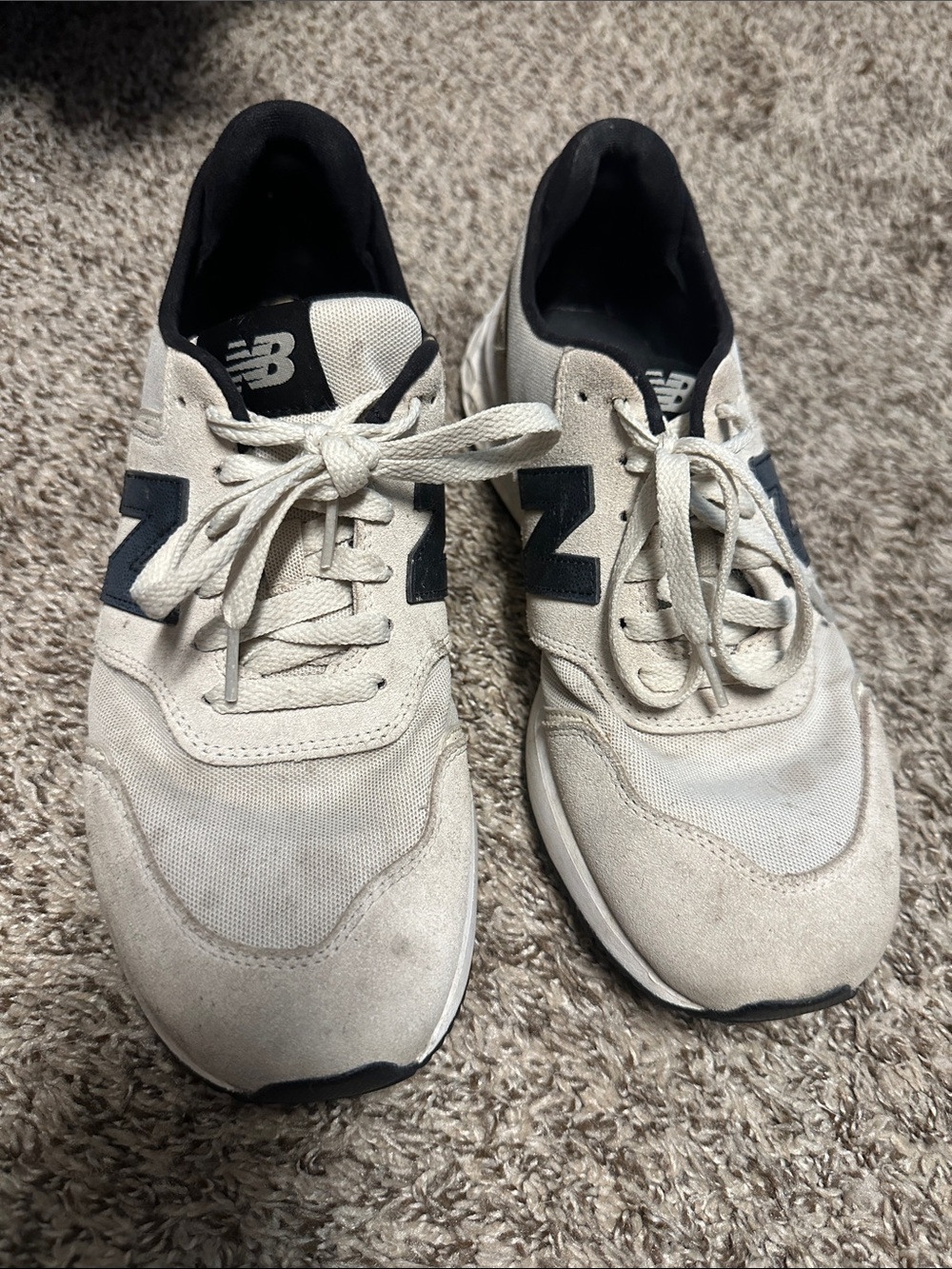 New Balance Cream and Black X-70 Women's Athletic Sneakers